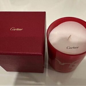 Cartier Red and White Candle with Box